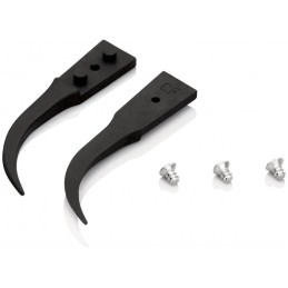 1 pcs - Knipex 40 mm, Carbon Fibre Reinforced Plastic, Smooth, ESD Replaceable Tip Tweezers