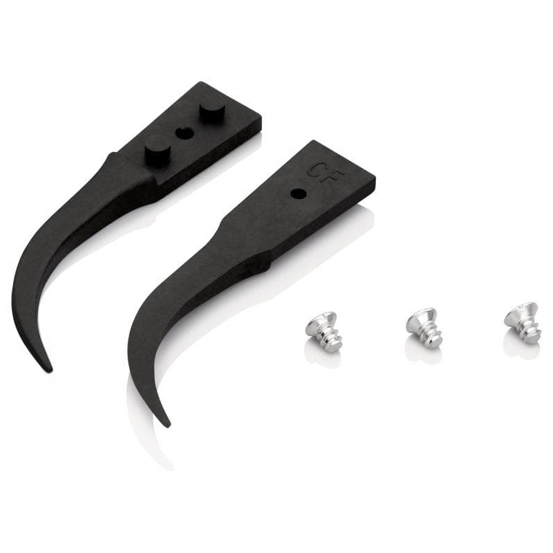 1 pcs - Knipex 40 mm, Carbon Fibre Reinforced Plastic, Smooth, ESD Replaceable Tip Tweezers