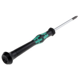 1 pcs - Wera Ball End Hexagon Precision Screwdriver, 2.5 mm Tip, 60 mm Blade, 157 mm Overall