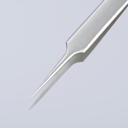 1 pcs - Knipex 105 mm, Stainless Steel, Smooth, Tweezer