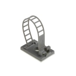 1 Bag of 250 - RS PRO Grey Nylon Adjustable Clamp, 26mm Max. Bundle