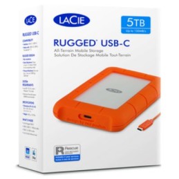 1 pcs - Seagate LACIE RUGGED USB-C External Installation 2 TB External Portable Hard Drive