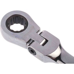 1 pcs - RS PRO Combination Ratchet Spanner, 8mm, Metric, Double Ended, 136 mm Overall