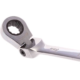1 pcs - RS PRO Combination Ratchet Spanner, 8mm, Metric, Double Ended, 136 mm Overall