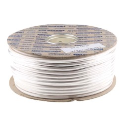 1 Reel of 100 M - RS PRO 3 Core Power Cable, 1 mm², 100m, White PVC Sheath, 3183Y, 10 A, 500 V