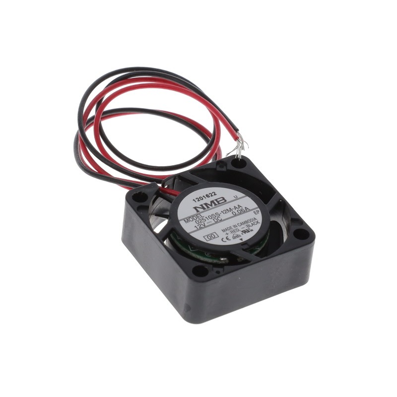 1 pcs : 02510SS-12M-AA-00 - FAN AXIAL 25X10MM 12VDC WIRE