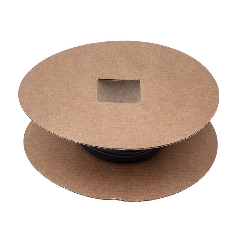 1 Reel of 9 M - TE Connectivity Heat Shrink Tubing, Black 5.21mm Sleeve Dia. x 9m Length 2:1 Ratio, VERSAFIT Series