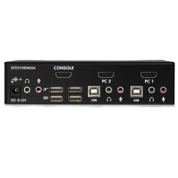 1 pcs - StarTech.com 2 Port USB HDMI KVM Switch, HDMI 1920 x 1200 Maximum Resolution