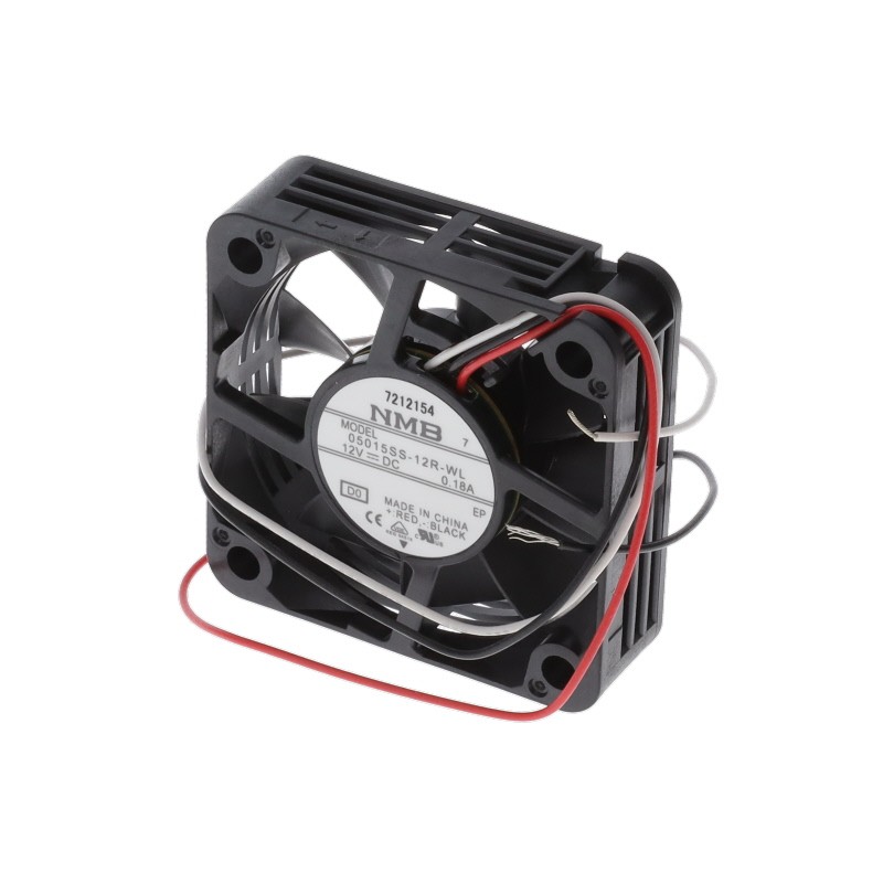 1 pcs : 05015SS-12R-WL-D0 - FAN AXIAL 50X15.35MM 12VDC WIRE