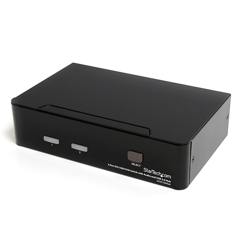1 pcs - StarTech.com 2 Port USB DVI KVM Switch, 3.5 mm Stereo 1920 x 1200 Maximum Resolution