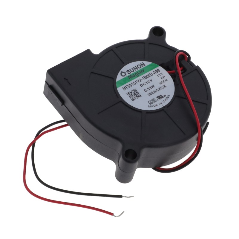 1 pcs : MF50151V2-1B00U-A99 - FAN BLOWER 51.7X15MM 12VDC WIRE