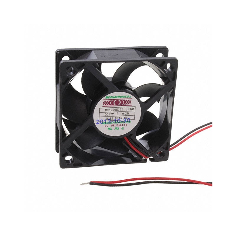 1 pcs : MD6020E12B-FSR - FAN AXIAL 60X20.2MM 12VDC WIRE