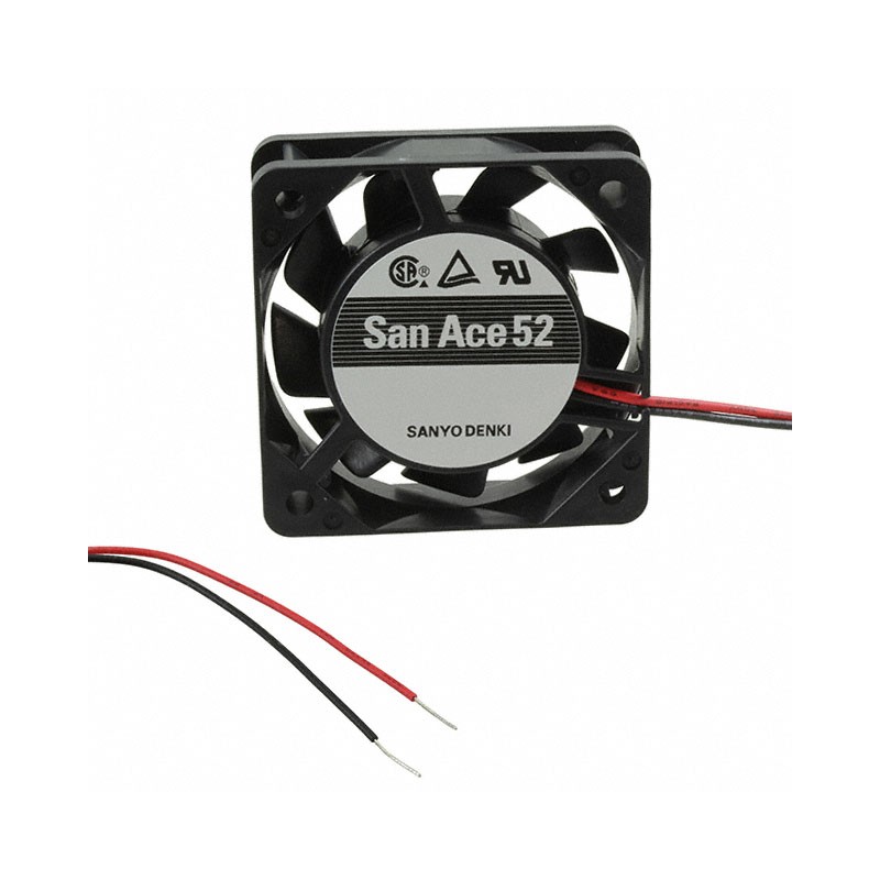 1 pcs : 109P0512A702 - FAN AXIAL 52X15MM 12VDC WIRE