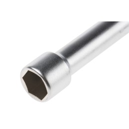 1 pcs - Wera Hexagon Nut Driver, 3/8 in Tip, 80 mm Blade, 192 mm Overall