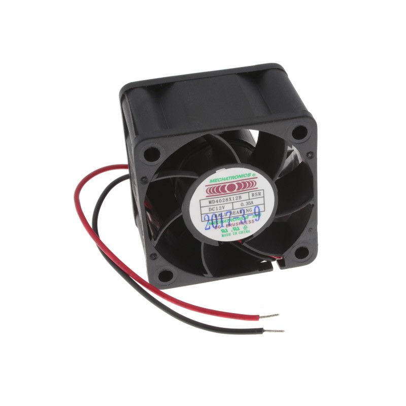 1 pcs : MD4028X12B-RSR - FAN AXIAL 40X28MM 12VDC WIRE