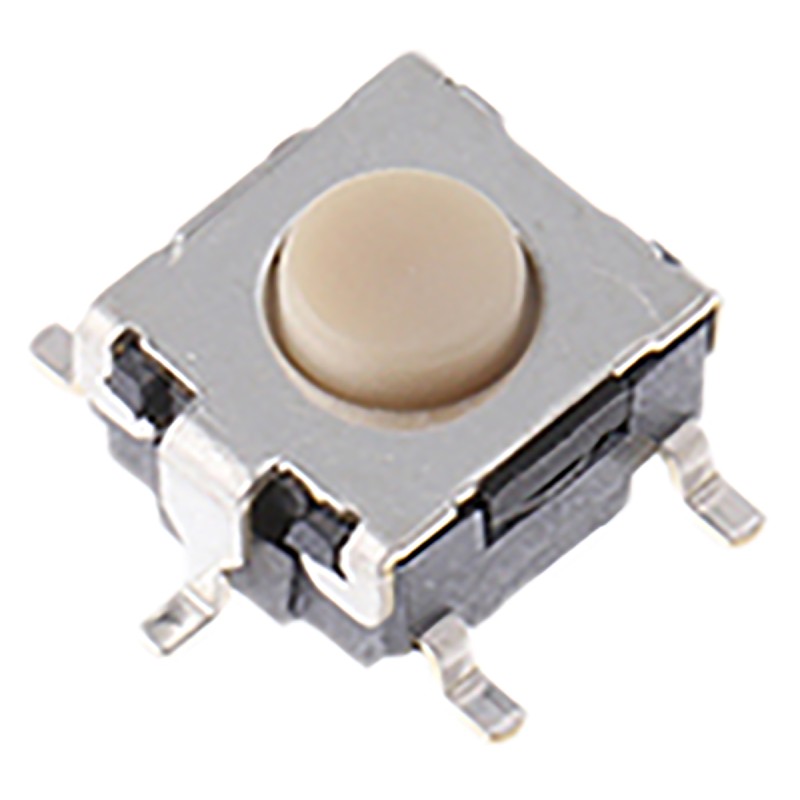 5 pcs - Button Tactile Switch, SPST 50 mA @ 24 V dc 0.8mm Through Hole
