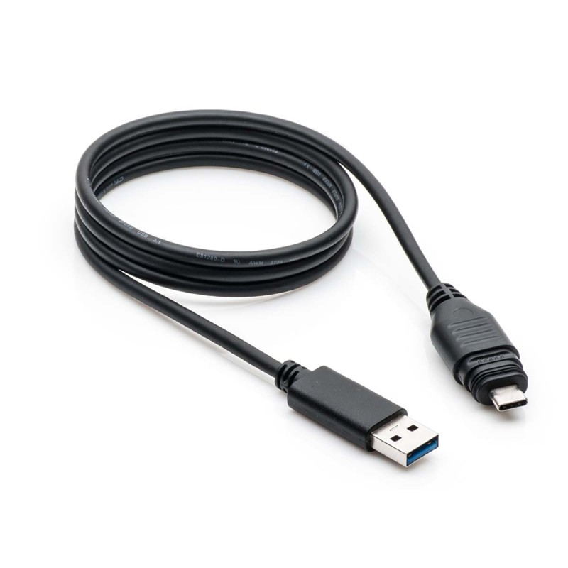 1 pcs - Amphenol Industrial USB 3.1 Cable, Male USB A to Male USB C Cable, 1m