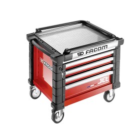1 pcs - Facom 4 drawer Wheeled Tool Chest, 696mm x 580mm x 814mm