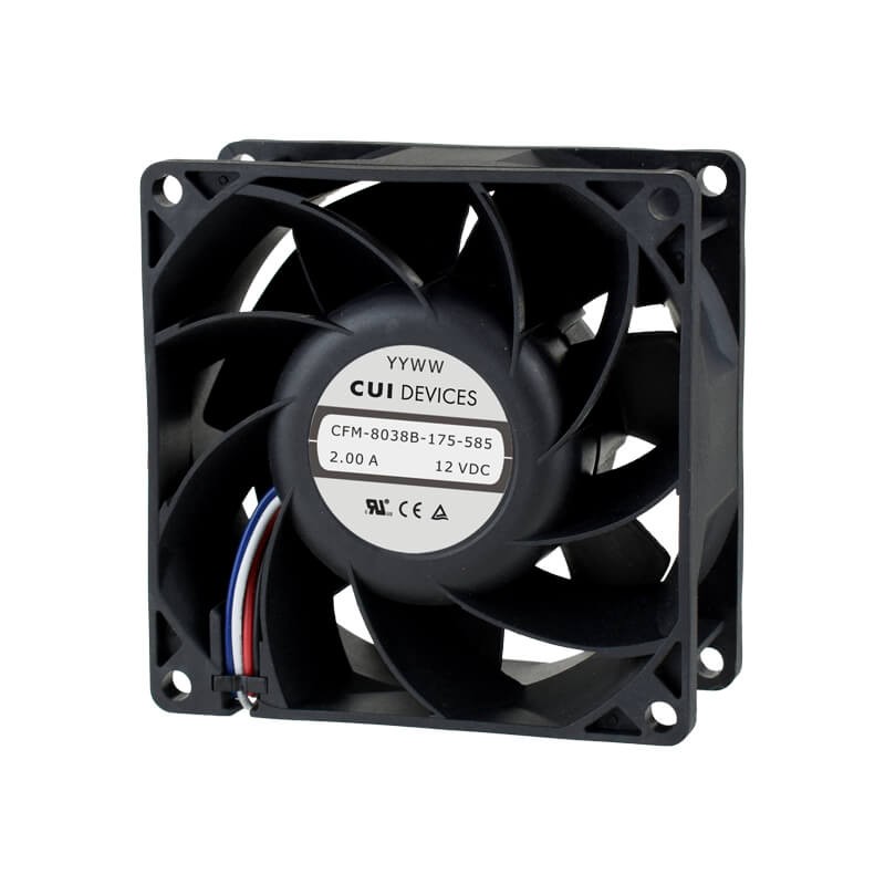 1 pcs : CFM-8025B-125-290 - FAN AXIAL 80X25MM 12VDC WIRE