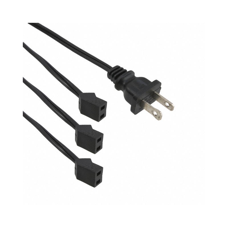 1 pcs : C45-3DC-72P - FAN CORD 45DEG 3POS 72' AC PLUG