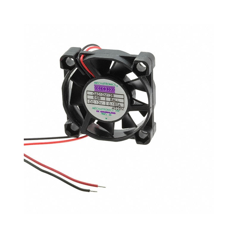 1 pcs : G4010M12B-RSR - FAN AXIAL 40X10.3MM 12VDC WIRE