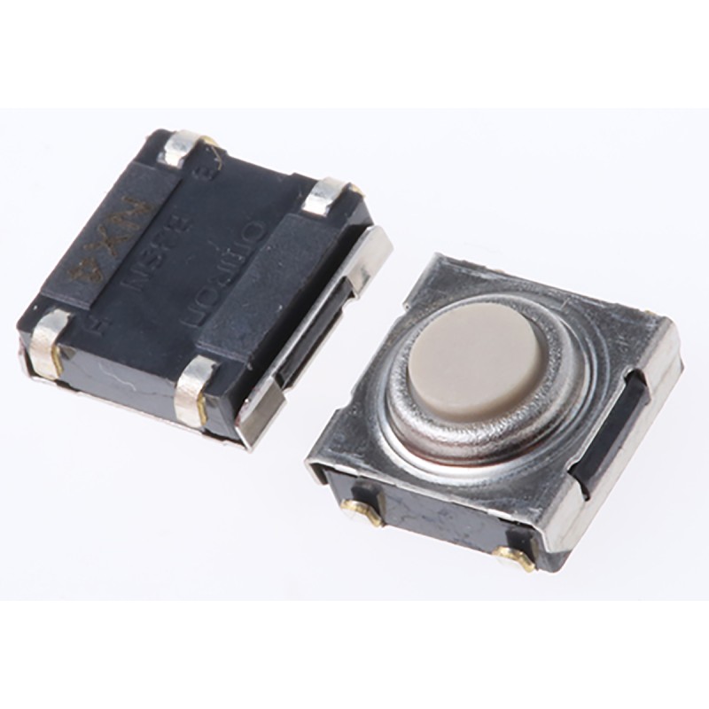 5 pcs - Button Tactile Switch, SPST 50 mA @ 24 V dc Through Hole
