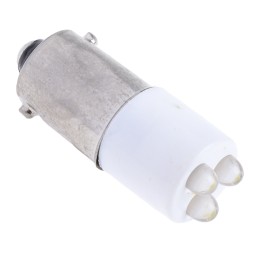 1 pcs - RS PRO White Panel Mount Indicator, 130V ac, 25 x 10mm Mounting Hole Size