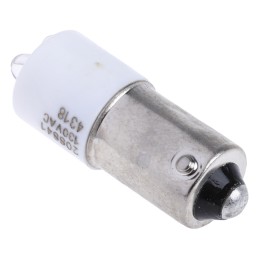 1 pcs - RS PRO White Panel Mount Indicator, 130V ac, 25 x 10mm Mounting Hole Size