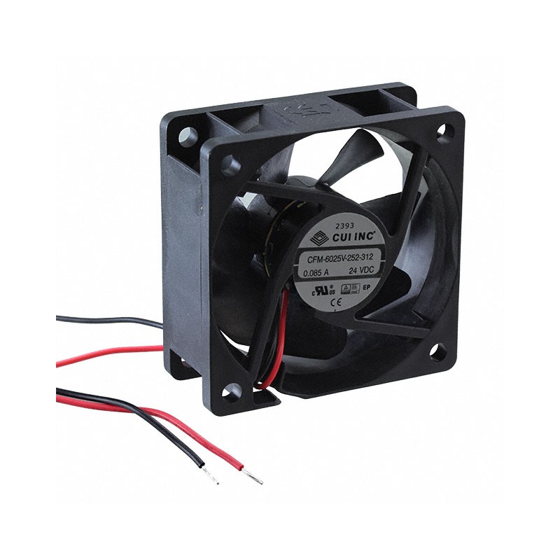 1 pcs : CFM-6025V-252-312 - FAN AXIAL 60X25MM 24VDC WIRE