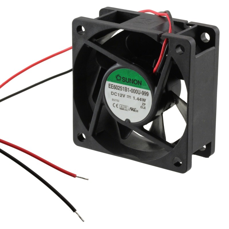 1 pcs : EE60251B1-000U-999 - FAN AXIAL 60X25MM 12VDC WIRE