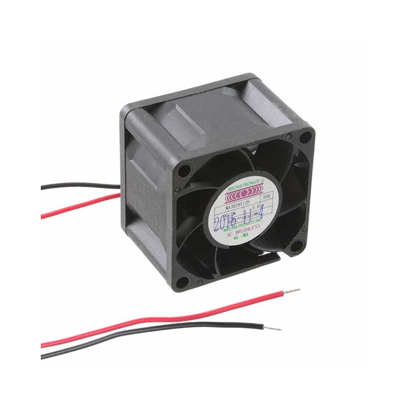 1 pcs : MA3828V12B-RSR - FAN AXIAL 38X28MM 12VDC WIRE