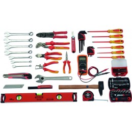 1 pcs - SAM 125 Piece Electrician Tool Tool Kit with Box, VDE Approved
