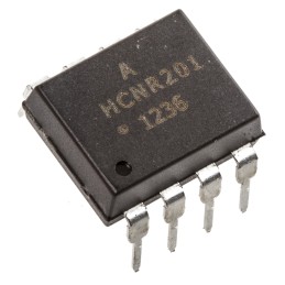 1 pcs - Broadcom, HCNR201-000E DC Input Photodiode Output Optocoupler, Through Hole, 8-Pin PDIP-W