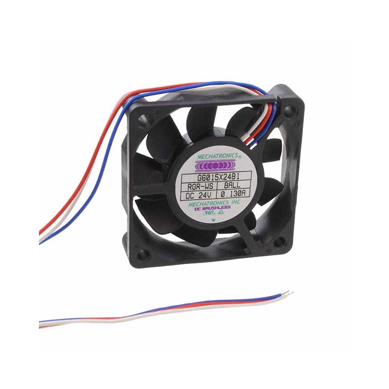 1 pcs : G6015X24B1-RGR-WS - FAN AXIAL 60X15.3MM 24VDC WIRE