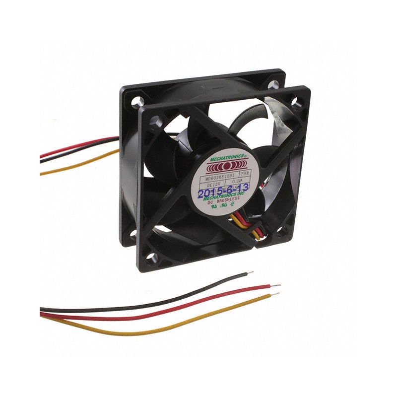 1 pcs : MD6020E12B1-FSR - FAN AXIAL 60X20.2MM 12VDC WIRE