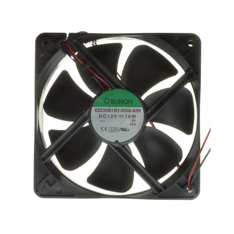 1 pcs : EEC0381B1-000U-A99 - FAN AXIAL 120X38MM 12VDC WIRE