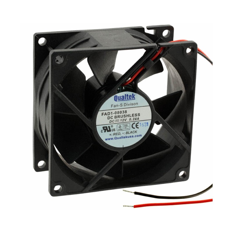 1 pcs : FAD1-08038CBLW12 - FAN AXIAL 80.5X38MM 12VDC WIRE