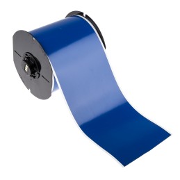 1 pcs - Brady B-7569 Vinyl Blue Label Roll, 101mm Width, 1 Roll Qty