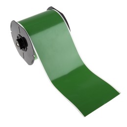 1 pcs - Brady B-7569 Vinyl Green Label Roll, 101mm Width, 1 Roll Qty