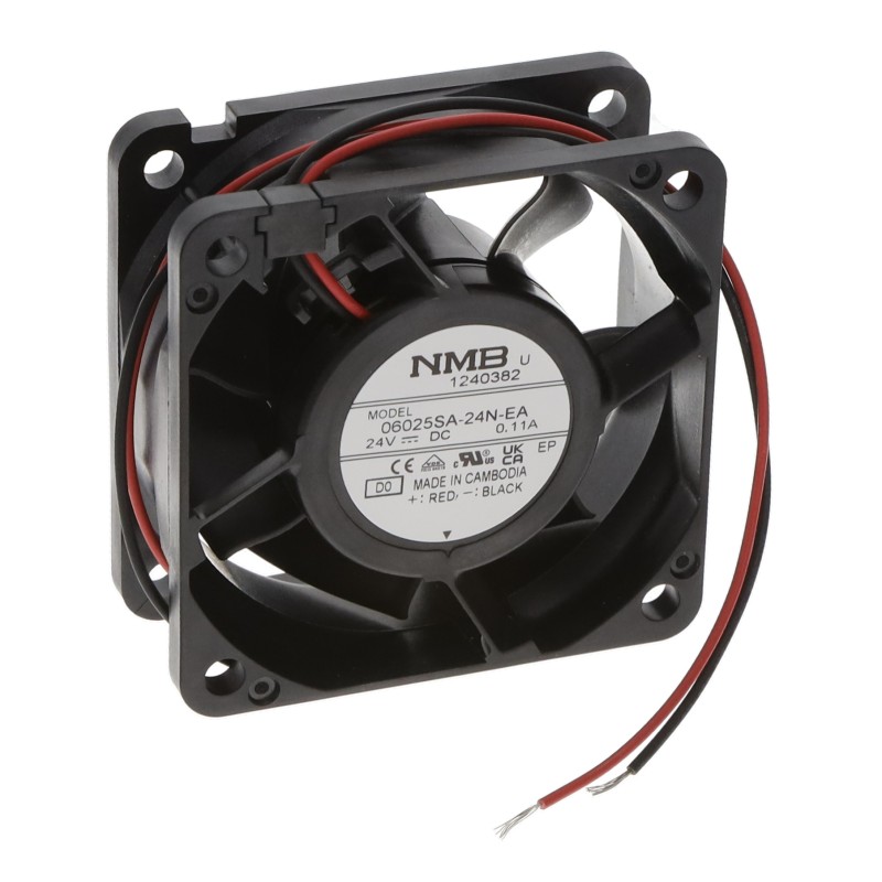 1 pcs : 06025SA-24N-EA-D0 - FAN AXIAL 60X25MM 24VDC WIRE