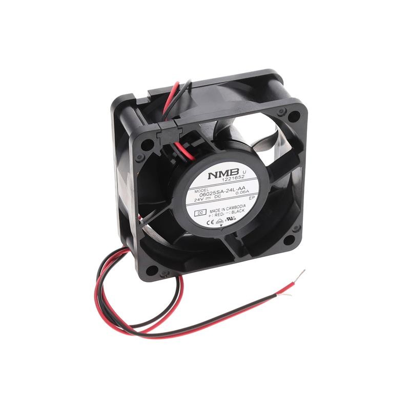 1 pcs : 06025SA-24L-AA-D0 - FAN AXIAL 60X25MM 24VDC WIRE