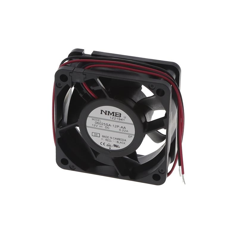 1 pcs : 06025SA-12P-AA-D0 - FAN AXIAL 60X25MM 12VDC WIRE