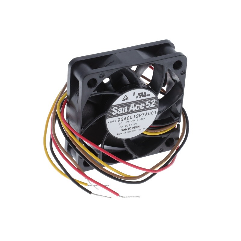 1 pcs : 9GA0512P7A001 - FAN AXIAL 52X15MM 12VDC WIRE