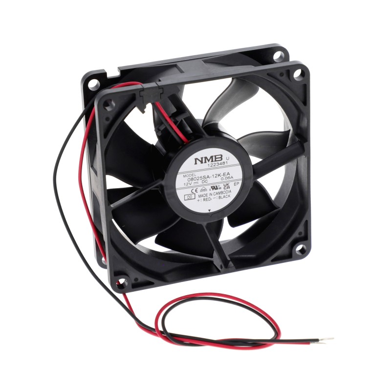 1 pcs : 08025SA-12K-EA-D0 - FAN AXIAL 80X25MM 12VDC WIRE