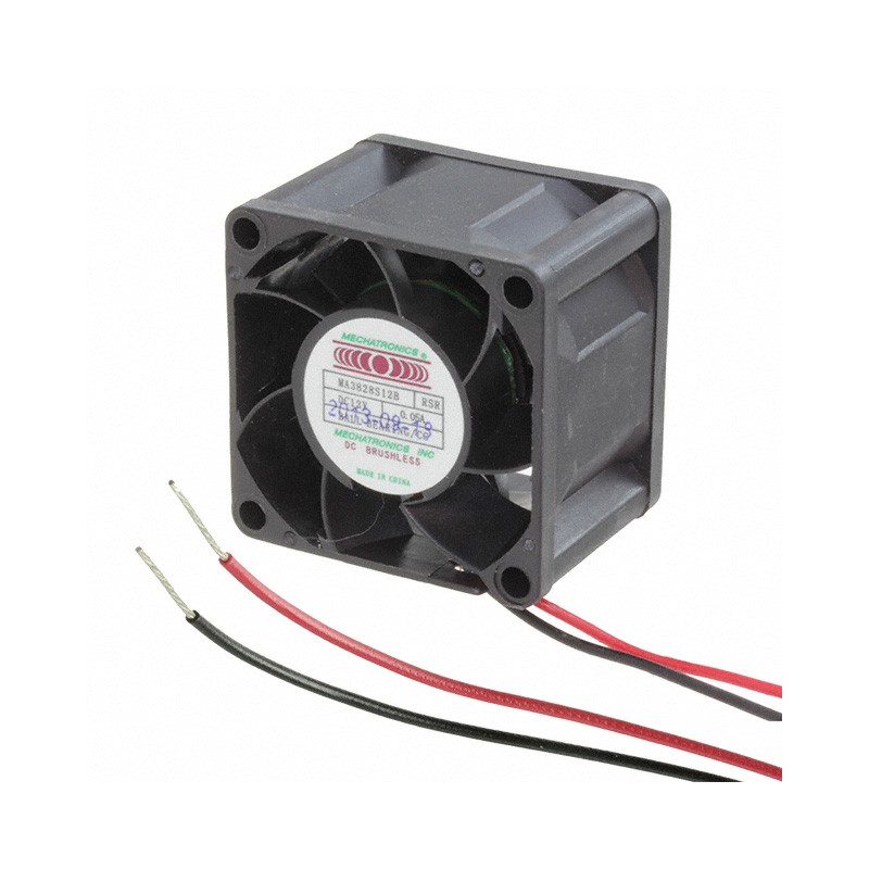 1 pcs : MA3828S12B-RSR-CC - FAN AXIAL 38X28MM 12VDC WIRE