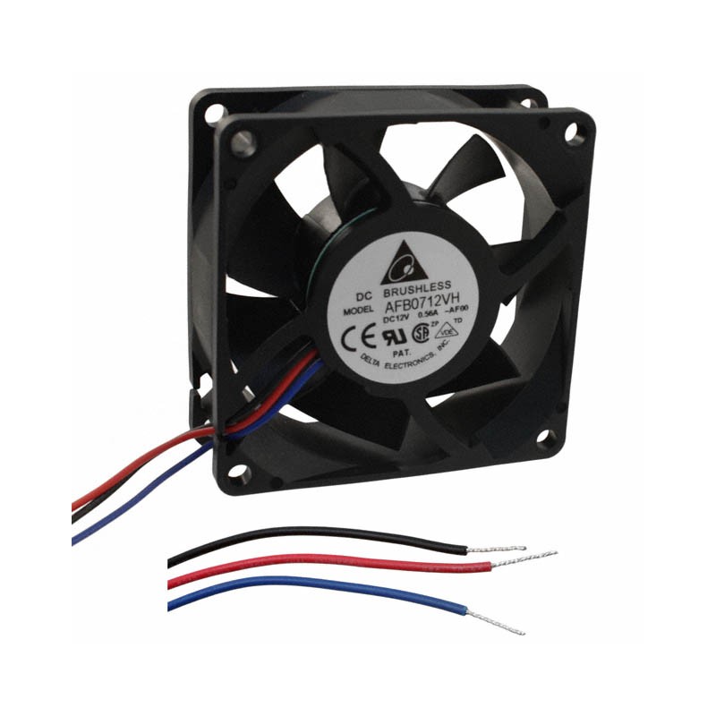 1 pcs : AFB0712VH-AF00 - FAN AXIAL 70X25.4MM 12VDC WIRE