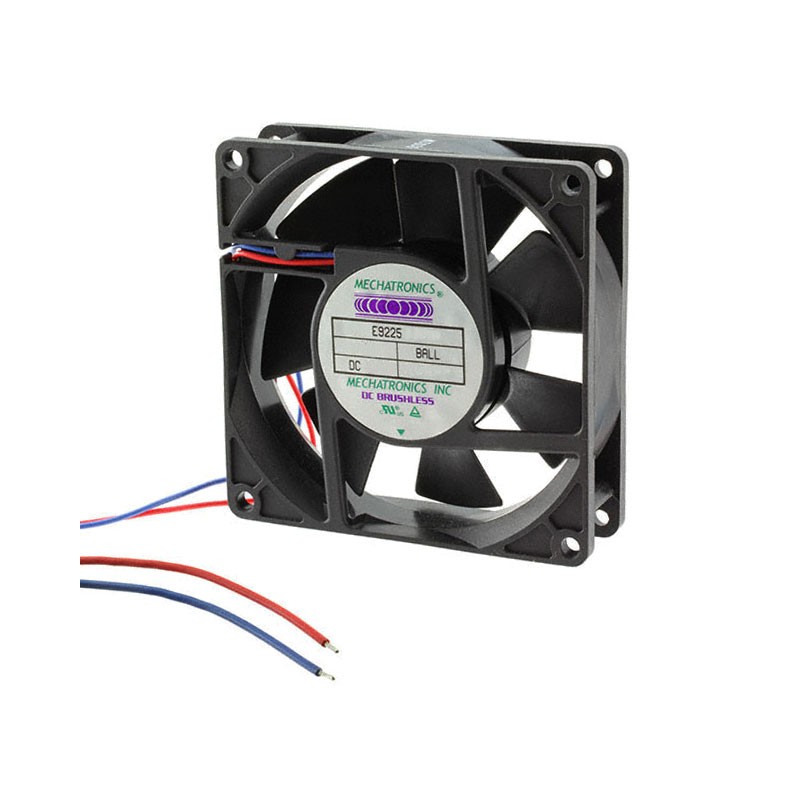 1 pcs : E9225H12B-FSR-CC - FAN AXIAL 92X25MM 12VDC WIRE