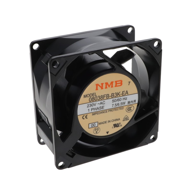 1 pcs : 08038FB-B3K-EA-00 - FAN 80MM X 38MM 230VAC TERMINAL