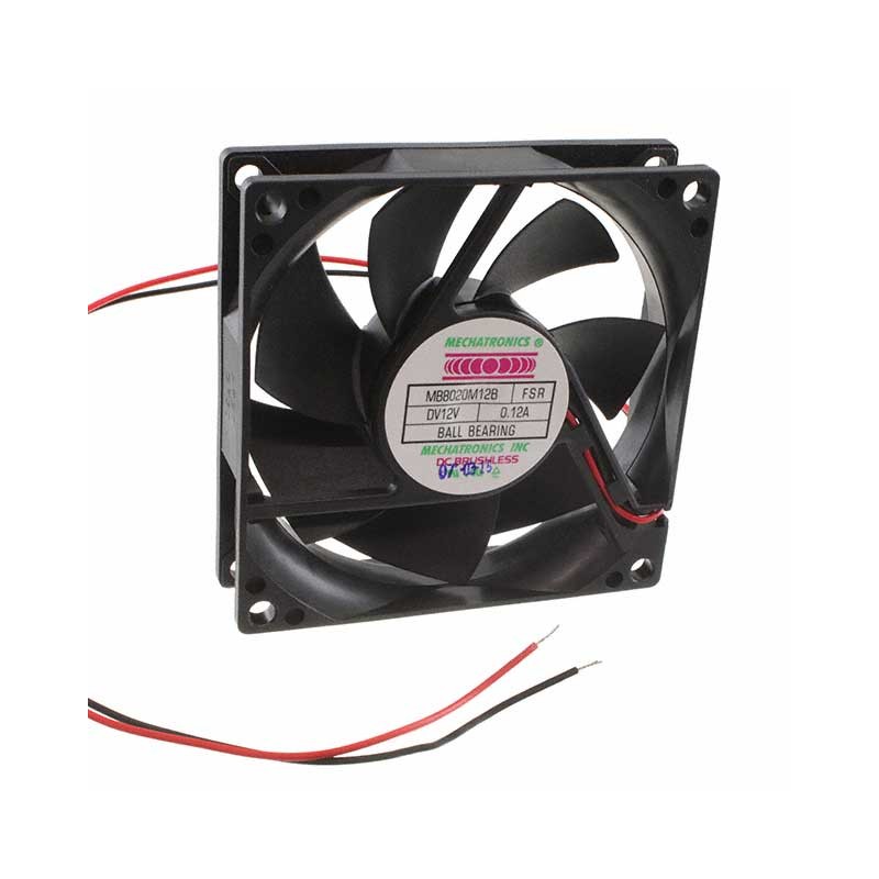 1 pcs : MB8020M12B-FSR - FAN AXIAL 80X20MM 12VDC WIRE