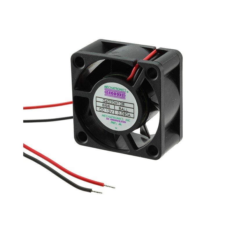 1 pcs : G4020H12B-RSR - FAN AXIAL 40X20MM 12VDC WIRE